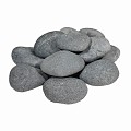 Beach Pebbles zwart 12-15 cm. in korf - KG prijs ~