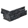 Stone Panels Black Quarzite (40+20)x15x1,5-2,5 cm. (uitlopend 2023) ~