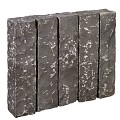 Vietnamese basalt stapelblok bekapt gekloofd 50x12x12 cm. ~
