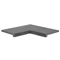 Zwembadrand Binnenhoek Tibet Dark Grey 60/30x60/30x5/2,5cm. Gevlamd - 90º kant (uitlopend 2026) OP=O