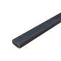 Onderregel massief  zwart 3,4x6,7x400 cm ~