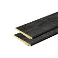 Achterwand Kapschuur 600 cm Zweeds Zwart Vuren ~