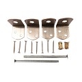Uni-beslag t.b.v 1 betonpaal, RVS. 85mm! tbv licht gewicht betonpaal ~