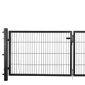 Poort compleet dubbel antraciet 100x150~