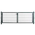 Dubbele poort groen, compleet