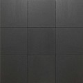 Tuintegel 50x50x5 cm. zwart minifacet ~