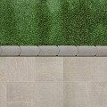 Graskantsteen 22x12x4,5 cm Grijs ~