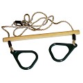 Trapeze hout/kunststof ringen groen 165 cm ø 12 cm ~