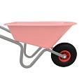 Luchtbandwiel tbv rode kinderkruiwagen ~
