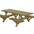 Picknicktafel open instap, 230x160cm ~