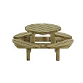 Kinderpicknicktafel rond, 130cm ~