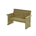 Bank Lisse 2-zits, 127cm ~