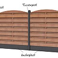Betonplaat glad 24x3,5x184 cm. antraciet ongecoat. ~