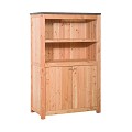 Buitenkeuken dubbel 168 Excellent, 168x109x56 cm (HxBxD) met 3 schappen en deuren, onbehandeld. ~
