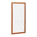 Hardhouten betonijzertrellis met maas 7,5x7,5 cm. in raamwerk 4,5x7,0 cm. 90x180 cm. ~