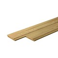 Scandinavisch vuren geschaafde plank 1,8x14,5x300 cm. groen geïmpregneerd. ~