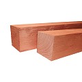 Douglas fijnbezaagde paal 12x12x300 cm. onbehandeld. ~