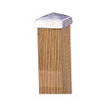 Paalornament piramide 7x7 cm metaal verzinkt. ~