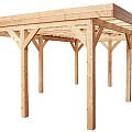 Douglasvision buitenverblijf Comfort 400x270 cm. onbehandeld. ~