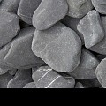 Flat Pebbles zwart 30-60 mm. - 1 m³ BigBag á 1400 kg. ~