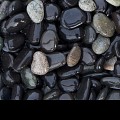 Beach Pebbles zwart (Castle Black) 8-16 mm. - 1 m³ BigBag à 1800 kg. ~