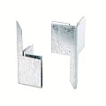 Mevosteel hoekstuk 90º verzinkt ~