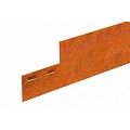 Mevosteel LxH 225x20,3 cm. Dikte 3 mm. ongecoat (Corten) incl. pennen ~ (Lange levertijd) ~