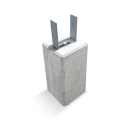 Poer grijs verstelbare strip 14/21 cm. - 45x23x23 cm. ~