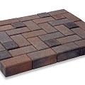 Betonklinker HK bruin-zwart 21x10,5x8 cm. ~
