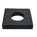 Solidor Tegeldrager Base, vast 15 mm rubber (RC15) zonder bovenplaat ~
