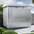 Berging HighLine Gr. H2 zilver metal met dubbele deur (275x195x222) ~