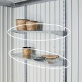 Schappenset Terraskast Romeo Gr. M&L, 2 schappen (61x43x40 cm) ~
