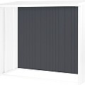 Achterwand voor WS 150 donkergrijs metallic (145,5x1,1x196,5 cm)~