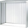 Achterwand voor WS 150 zilvergrijs metallic (145,5x1,1x196,5 cm)~
