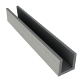 Dual Straight Klein U-profiel 202x2,7x3,5 cm Stone Grey (tbv T&G plank) ~