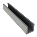 Dual Straight Klein U-profiel 182x2,7x3,5 cm Stone Grey (tbv T&G plank) ~