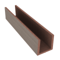 Dual Straight Groot U-profiel 202x4x5,5 cm Tropical Brown (tbv lamelafsluiting) OP=OP