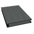 Dual Straight gevulde plank 400x16,2x2,8 cm fijn geribbeld Graphite Black ~