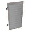 Dual Straight deur met aluminium vulling 100x200 cm (BxH) Stone Grey ~