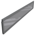 Dual Straight Kit Deco PMMA Opaque 200x30x0,6 cm Stone Grey ~