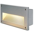SLV Wandinbouwlamp Brick Downunder E14 Zilvergrijs 230V ~