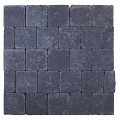 Kobbelstones getrommeld antraciet 14x14x7 cm. ~