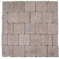 Kobbelstones getrommeld grijs 14x14x7 cm. ~