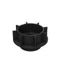 Dual Straight drager polypropyleen verlengstuk 30mm ~