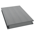 Dual Straight gevulde plank 400x16,2x2,8 cm fijn geribbeld Stone Grey ~