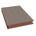 Dual Straight gevulde plank 400x16,2x2,8 cm fijn geribbeld Tropical Brown ~