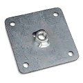 Stelplaat M16 extra sterk 12x12 cm. ~