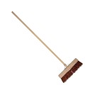 Gemeentebezem 45 cm met steel en stokhouder ~