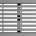 ACO (los) langstaafrooster RVS 100 cm. ~
