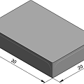 Strained River Grey ZF 30x20x6 cm. ~